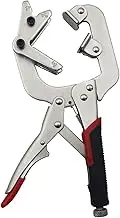 BGBLKLGPPN 2 In 1 C Clamp Strong Pliers Adjustable Right Angle Welding Carpentry Woodworking Tool Pocket Hole Face Clamp Brackets and clips