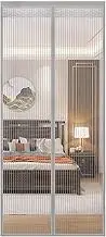 Magnetic Screen Door 90x210cm, Magnetic Self Sealing Hands Free Mesh Partition Keeps Bugs Out, with Full Frame Hook&Loop Strip, Easy Assemble, for Kitchen, Bedroom