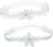 [LIFKOME] Wedding Bridal Leg Belt Set Stretchy Lace Garters Elegant Leg Garters for Women for Parties