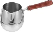 Zerodeko Stainless Steel Milk Frothing Pitcher with Handle Espresso Steaming Jug for Latte Art and Cup for Home and Professional