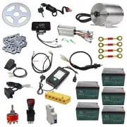 60V 2500W Brushless Motor Kit Controller Battery Scooter Bicycle Go Kart E Bike