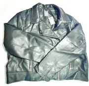 NEW Ladies Primark Faux Leather Biker Jacket Size 16