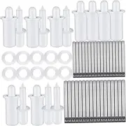 [WHAMVOX] 1set Shutter Repair Pins Plastic Replacement Pins for Louvers Plantation Shutters Easy to Install Telescopic Repair Kit Window Parts