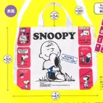 兔日殿~日本 SNOOPY IN SEASONS 附錄 史努比 × HALLMARK 限定聯名復古人物漫畫圖案托特包側背