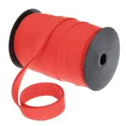 1 Inch Double Fold Bias Tape Continuous Bulk Bias Tape (Red 55 Yards)