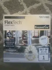 Frozen Fire LED 20,000 hour 10 ft 96 LED Flextech Flex Tech Flexible Lights NIB