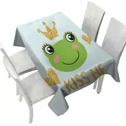 Kiss Me Cute Prince Frog Tablecloth