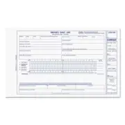 Rediform Driver's Daily Log, 8 3/4 x 5 3/8, Carbonless Duplicate, 31 Sets/Book