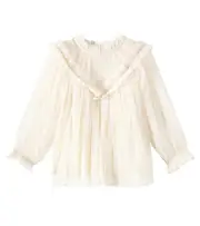 [C'era Una Volta] C'era Una Volta Sandra ruffled top Y 12 white