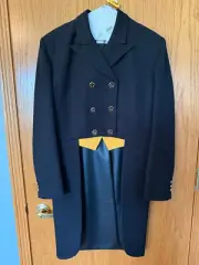 Ovation Dressage Shadbelly Black Ladies Size: 12 Long