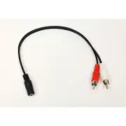 3.5MM Female Jack To 2 RCA Male Plug Audio Y Splitter Cable By Mars