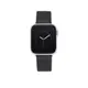 【Steve Madden】Apple watch 浮雕LOGO矽膠蘋果錶帶-黑 38/40/41 mm