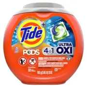 Tide Ultra Oxi Original Scent Laundry Detergent Pod 32 pk (4-PACK)