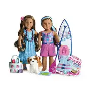 American Girl Doll KANANI STARTER COLLECTION Paddleboard SET Accessories Dog