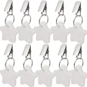 10 Pack Tablecloth Weights, Table Cloth Pendant Stones with Metal Clips, Heavy M