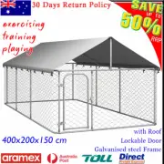 Large Outdoor Pet Dog Kennel House Puppy Garden Weatherproof Playpen Enclosure