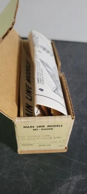 HO TRAIN KIT MAIN LINE MODELS 36' CATTLE CAR ARMOURS STOCK EXP