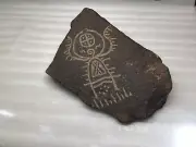 Petroglyph Rock Art Engraved Yard Art Unique Gift Faux Cultivation Prosper