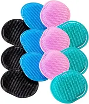 HAMPPLIES 12Pcs Portable Massage Comb Multi Purpose Hair Cleaning Brush for Home and Salon Use Dark Blue Pink Green Black Promotes Scalp Blood Flow and Comfort