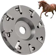 Goshyda Livestock Hoof Trimming Disc, Steel Horses Hoof Trimming Disc Plate with 8 Teeth, Professional Sheep Cattles Horses Cow Hoof Trimming Grinding Disc, for Angle Grinder