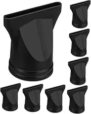 DINHEAROM 8pcs Plastic Hair Dryer Nozzle Attachments Travel-Friendly Styling Tool for Quick Drying and Flexible Hair Fixation Compatible Outlets