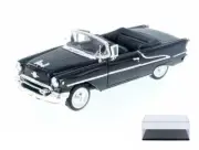 DIECAST CAR & DISPLAY CASE 1955 OLDSMOBILE SUPER 88 BLACK WELLY 22432WBK 1/24