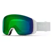 Smith 4D Mag Snow Goggles, White Vapor Frame, ChromaPop Everyday Green Mirror Le