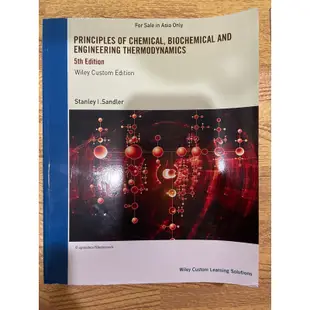 Principles of  Biochemical Engineering Thermodynamics 5/e