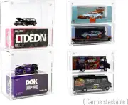 2 1/64 Scale Model Car Desk Top Display Showcase with Cover Mijo Exclusives
