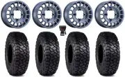 Method 407 15" Wheels Bahia Blue 30" Intersect Tires Commander Maverick