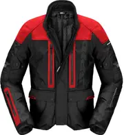 Spidi Traveler 3 Evo, textile jacket H2Out , color: Black/Red , size: 6XL
