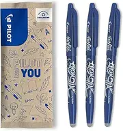 PILOT - FriXion Ball 0.7 Set - 3 Pieces: Blue - Erasable Rollerball Pen 0.4 mm Line Width - Pleasant Writing Guide, Thermosensitive Ink, Replaceable Refill - Medium Tip
