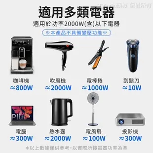 DTAudio 萬國旅行充 2000W USB Type-C 全球通用 快速充電 萬用轉接頭 旅行充電頭 聆翔旗艦店