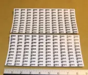 Automatic Products AP snack machine price label stickers - $2.80 2.85 2.90 2.95