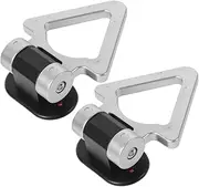Zerodeko 2pcs Triangle Tow Hook Sticker for Car Bumper V Shape Trailer Hook Easy Installation Adhesive Design Durable Automotive Exterior Decoration Compatibility for Various Vehicles