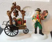 DEPARTMENT 56 Alpine Village CUCKOO CLOCK VENDOR & CART Booth #56303 2001 NIB