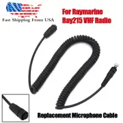 For Raymarine Ray215 VHF Radio Mic Microphone Cord Cable Fit R49060 Replacement