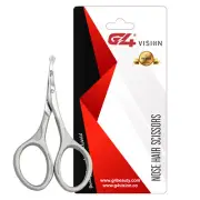 Nose Hair Scissors, Rounded Tip Trimming Scissors, Stainless Steel Eyebrows