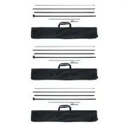 VEVOR Feather Flag Pole Kit 3 Packs Swooper Flag Pole 16.3 ft with Ground Stakes