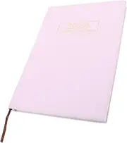 jojofuny Planner Book Leather Cover Student Planner Notebook Daily Academic Office Accessory