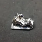 Custom Pinewood Derby Car Lead Free Silver Plated Driver And base weight
