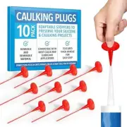 [10 Pack] Caulk Saver Caps Plugs - Caulk Tube Sealer Caps Tool