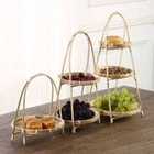 Weave Bamboo Weaving Baskets 1/2/3 Tier Storage Baskets Kitchen Decorate