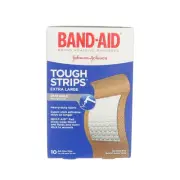 Band-Aid Tough Strips Bandages, Extra Large, 10 Ct