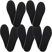 minkissy 5 Pairs Height Increasing Shoe Insoles for Men Breathable Slip Cushioning Pads with Shock Absorbing Heel for Comfort and Impact Reduction