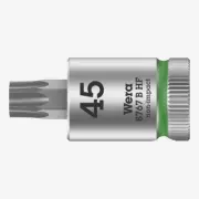 Wera 003070 3/8" Drive Zyklop Torx Bit Socket with Holding Function T45