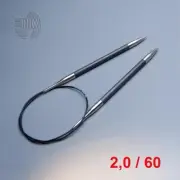 Lana Grossa Circular Knitting Needle Carbon 60cm/2,0mm