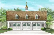William Poole Designs Home Plans Motorworks Detatched Garage with apartment