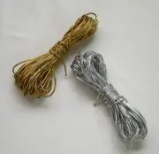 Elastic cord round(similar to hat elastic)Gold & Silver