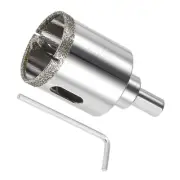 Diamond Hole Saws Glass Drill Bits 38mm with Center Guide Drill Bit Zinc Plated